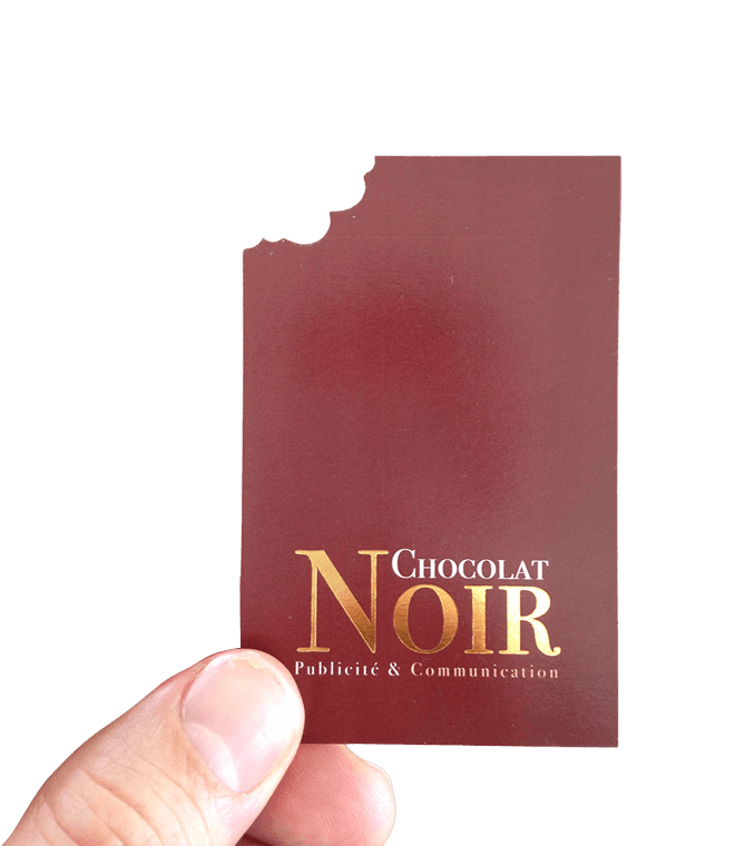 Carte de visite Chocolat Noir