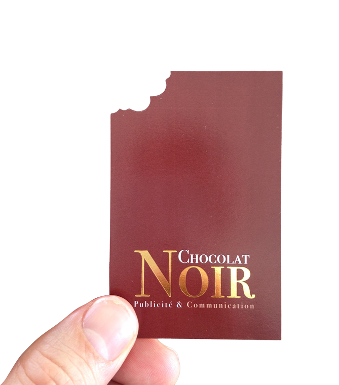 Carte de visite Chocolat Noir